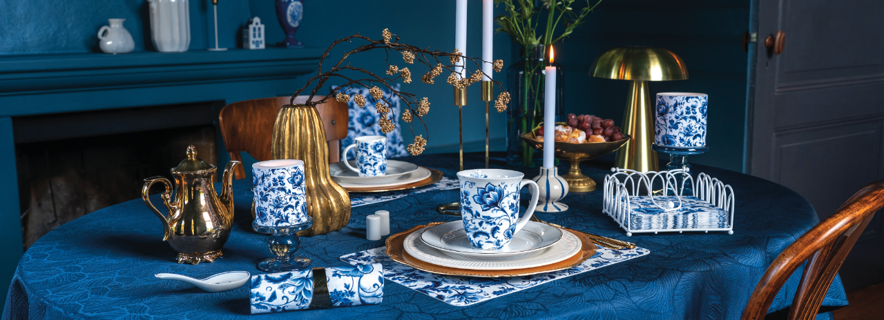 Delft Blue florals