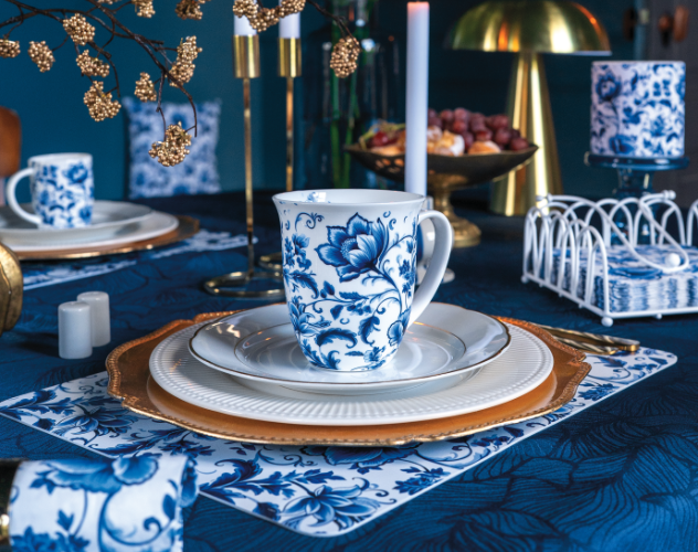Delft Blue florals