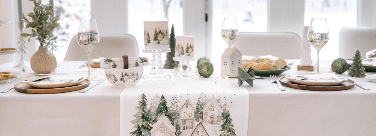Snowy houses