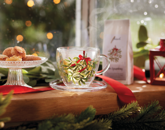 Mistletoe with bow
