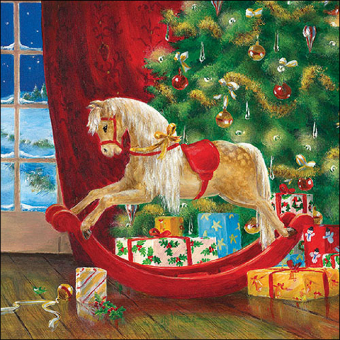 Wooden rocking horse cheap