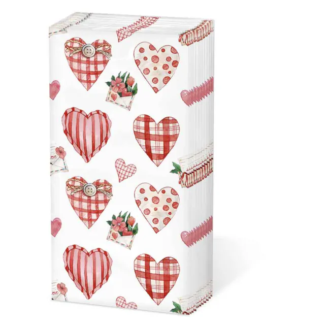 ⑩Full of hearts Hdkf Lovely hearts
