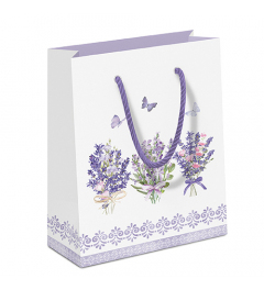 Gift bag Lovely lavender white