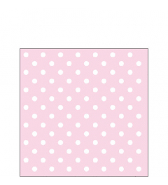 Napkin 25 Pastel dots rose FSC Mix