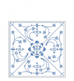 Napkin 25 Indisch blau FSC Mix