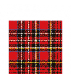 Napkin 25 Scottish red FSC Mix