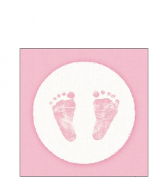 Napkin 25 Baby steps girl FSC Mix