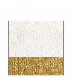 Napkin 25 Elegance Dip gold FSC Mix