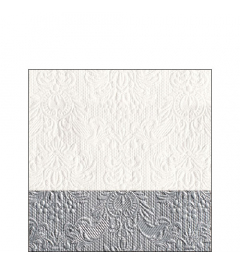 Napkin 25 Elegance Dip silver FSC Mix