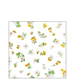 Napkin 25 Daisy all over FSC Mix