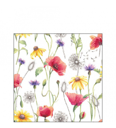 Napkin 25 Poppy meadow FSC Mix