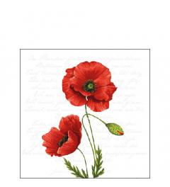 Napkin 25 Proud poppy FSC Mix