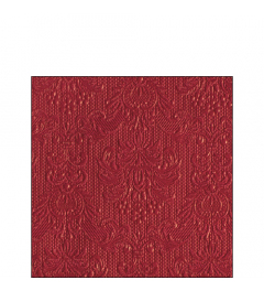 Napkin 25 Elegance dark red FSC Mix