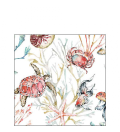 Napkin 25 Sea animals FSC Mix