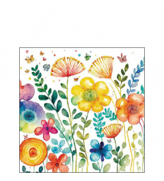 Napkin 25 Vibrant spring white FSC Mix