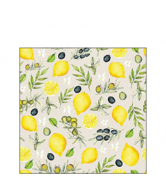 Napkin 25 Olives and lemon FSC Mix