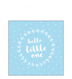 Napkin 25 Hello little one blue FSC Mix