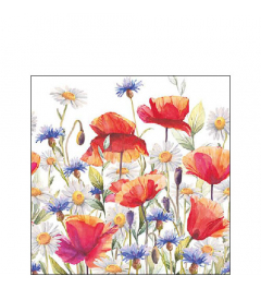 Napkin 25 Poppies and cornflowers FSC Mix