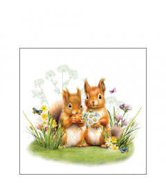 Napkin 25 Little squirrels FSC Mix