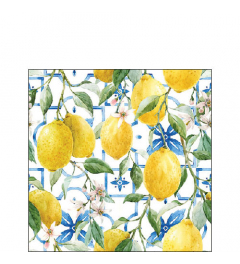 Napkin 25 Mediterranean lemons FSC Mix