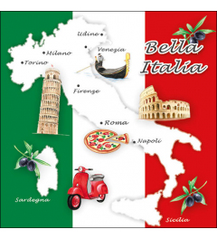 Napkin 33 Bella italia FSC Mix