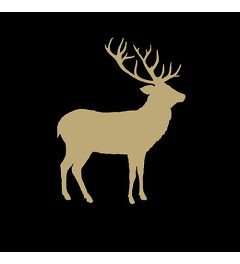 Napkin 33 Deer contour black/gold FSC Mix