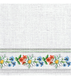 Napkin 33 Bavarian flowers stone FSC Mix