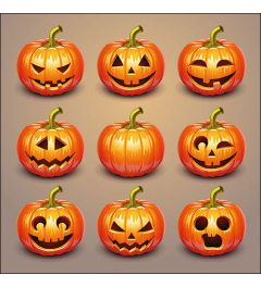 Napkin 33 Halloween pumpkins FSC Mix