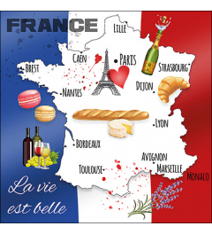 Napkin 33 La vie est belle FSC Mix