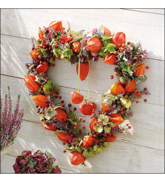 Napkin 33 Lampion heart FSC Mix