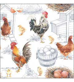 Napkin 33 Chicken farm FSC Mix