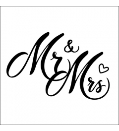 Napkin 33 Mr & mrs black FSC Mix