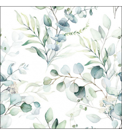 Napkin 33 Eucalyptus all over FSC Mix