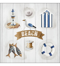 Napkin 33 Beach elements FSC Mix