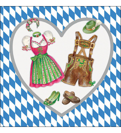 Napkin 33 Bavarian clothes FSC Mix