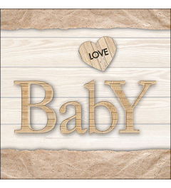 Napkin 33 Baby love nature FSC Mix