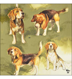 Napkin 33 Beagles FSC Mix
