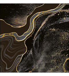 Napkin 33 Marble black FSC Mix