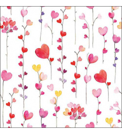 Napkin 33 Hearts garlands FSC Mix