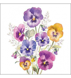 Napkin 33 Pansies FSC Mix