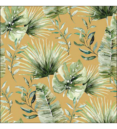 Napkin 33 Jungle leaves gold FSC Mix