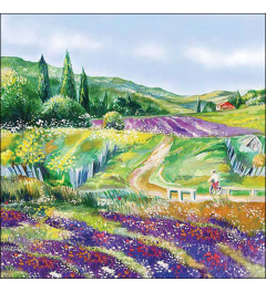 Napkin 33 Lavender landscape FSC Mix