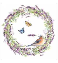 Napkin 33 Chaffinch white FSC Mix
