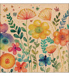 Napkin 33 Recycled Vibrant spring nature FSC Mix