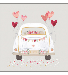 Napkin 33 Just married grey FSC Mix