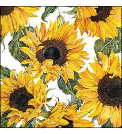 Napkin 33 Sunflowers blossoming FSC Mix
