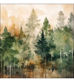 Napkin 33 Evergreen trees FSC Mix