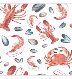 Napkin 33 Sea life white FSC Mix