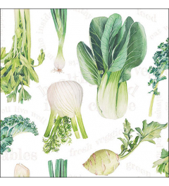 Napkin 33 Fresh veggies white FSC Mix