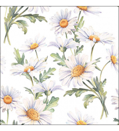 Napkin 33 Beautiful daisies white FSC Mix